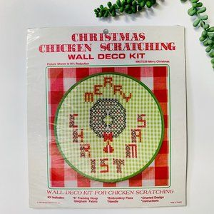 Chicken scratch kit sewing MERRY CHRISTMAS